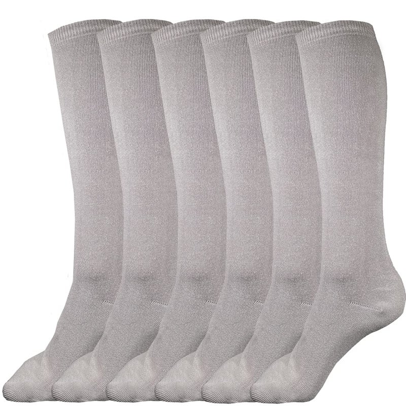 3 أزواج من الجوارب الصلبة للركبة للأولاد والبنات من juDanzy للمدرسة، وكرة القدم، وكرة القدم، وما إلى ذلك. (4-6 سنوات، رمادي)